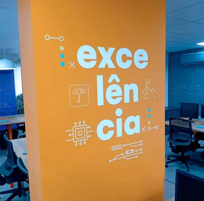 custom office wall branding Design 5